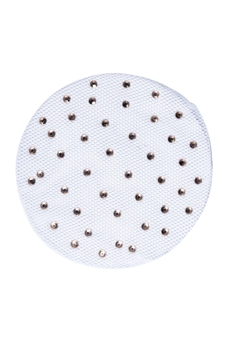 HKM Rosegolden Sparkle Hair Net in White